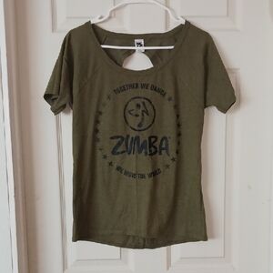 Zumba Fitness Olive Green Women's Top